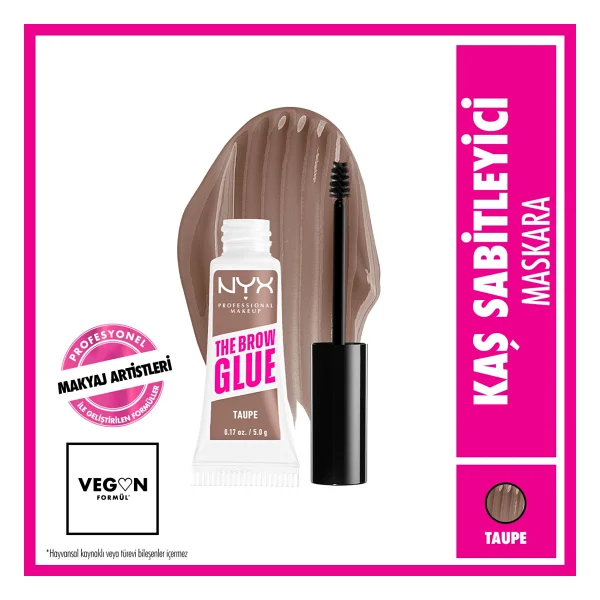 Nyx Professional Makeup The Brow Glue Taupe Kaş Sabitleyici - Görsel 6