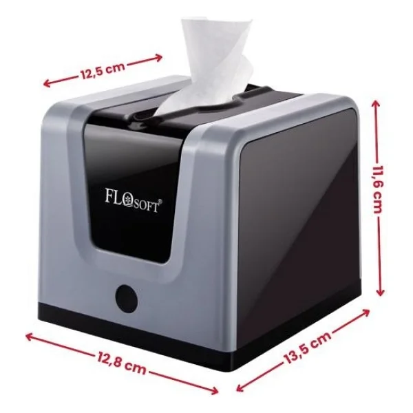 Flora Modern Peçetelik, Dekoratif Peçete Dispenseri Ve Düzenleyicisi F290 Gri - Görsel 2