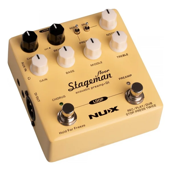 Nux Nap-5 Stageman Floor Akustik Preamp & Di Box - Görsel 3