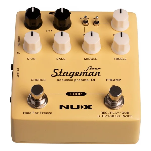 Nux Nap-5 Stageman Floor Akustik Preamp & Di Box - Görsel 5