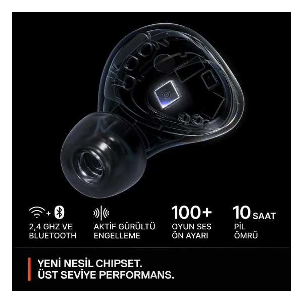 SteelSeries Arctis GameBuds ANC TWS Kulak İçi Bluetooth Oyuncu Kulaklığı - Görsel 4