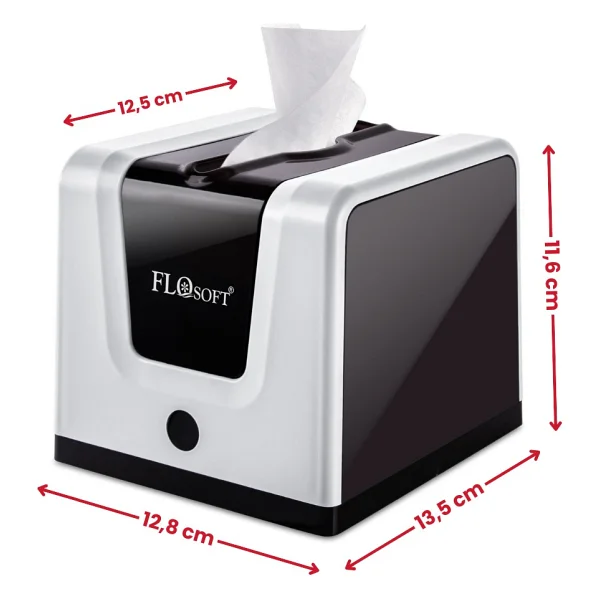 Flora Modern Peçetelik, Dekoratif Peçete Dispenseri Ve Düzenleyicisi F290 Beyaz - Görsel 2