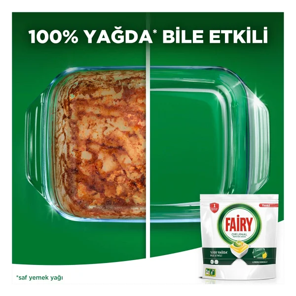 Fairy Hepsi Bir Arada Limon Bulaşık Makinesi Tableti 120'li 2 Adet - Görsel 5