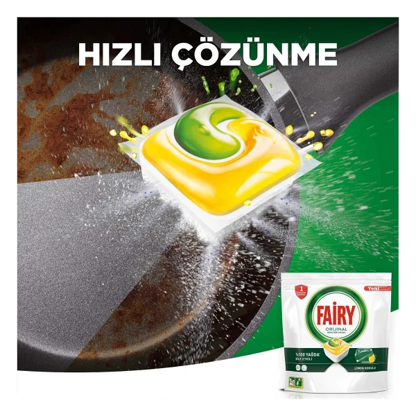 Fairy Hepsi Bir Arada Limon Bulaşık Makinesi Tableti 120'li 2 Adet - Görsel 6
