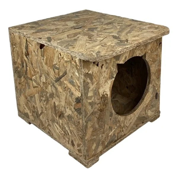 Reyo Kedi Evi Dış Ortam Uygun Ahşap Kedi Evi Osb 45x35x34 Cm - Cat12 - Görsel 5