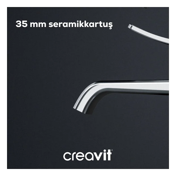 Creavit Lua Lu2500 Krom Banyo Bataryası - Görsel 3