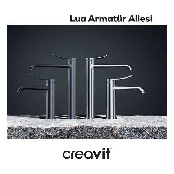 Creavit Lua Lu2500 Krom Banyo Bataryası - Görsel 4