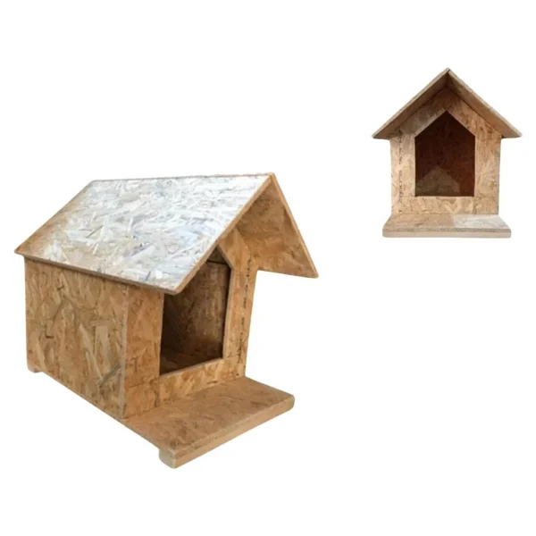 Reyo Kedi Evi Dış Ortam Uygun Ahşap Kedi Evi Osb 45x40x40 Cm - Cat20 - Görsel 3