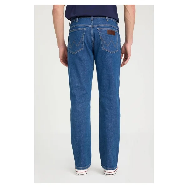 Wrangler Texas Straight Fit Normal Bel Denim Esnek Jean Kot Pantolon - 42 / 32 - Lacivert - Görsel 3