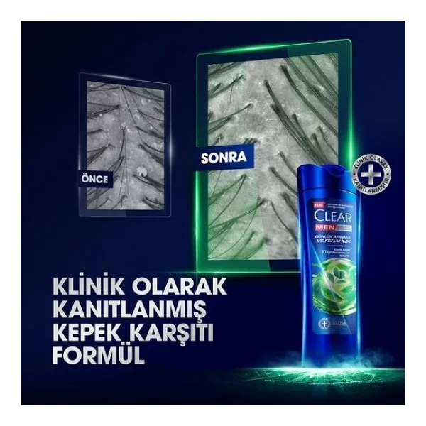 Clear Men Günlük Arınma Ve Ferahlık 350 Ml Kepek Şampuanı - Görsel 4