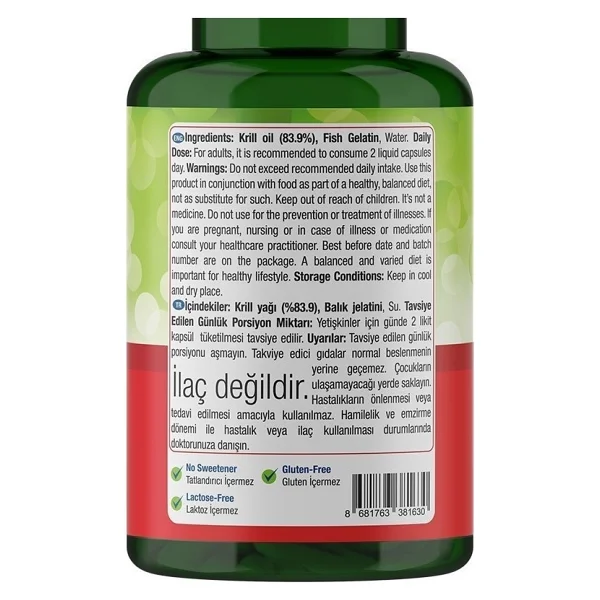 Nature's Supreme Krill Oil 1000 Mg 60 Kapsül - Görsel 4