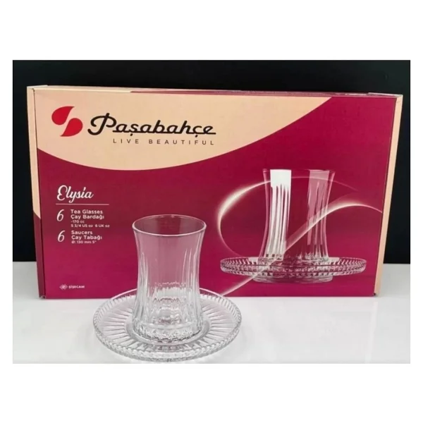 Paşabahçe 950097 Elysia 12 Parça 6 Kişilik Çay Seti - Görsel 7
