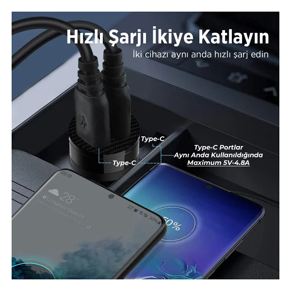 Bix Bxcc65c 65 W Hızlı Araç Şarj Aleti - Görsel 4