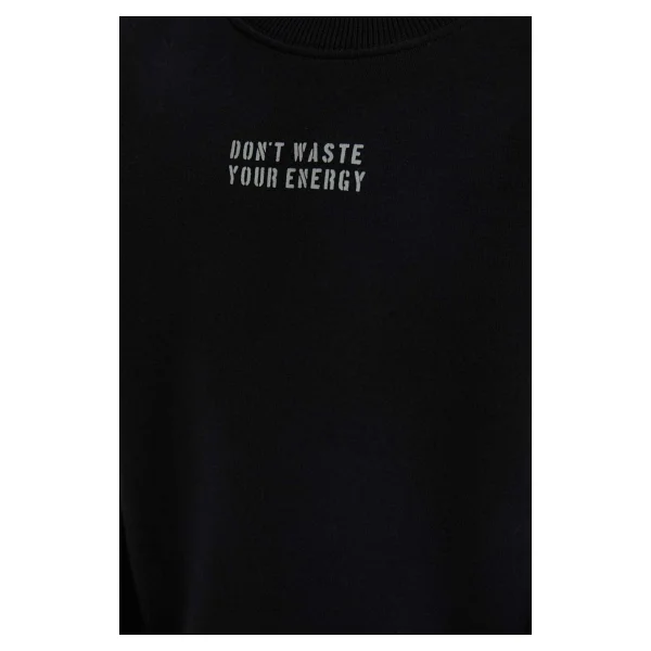 Defacto Erkek Çocuk Bisiklet Yaka Sırt Baskılı Sweatshirt D3035a824wn - Görsel 5
