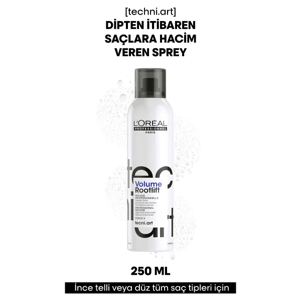 L'oreal Paris Tecni Art Volume Lift Hacim Veren 250 Ml Saç Köpüğü - Görsel 2