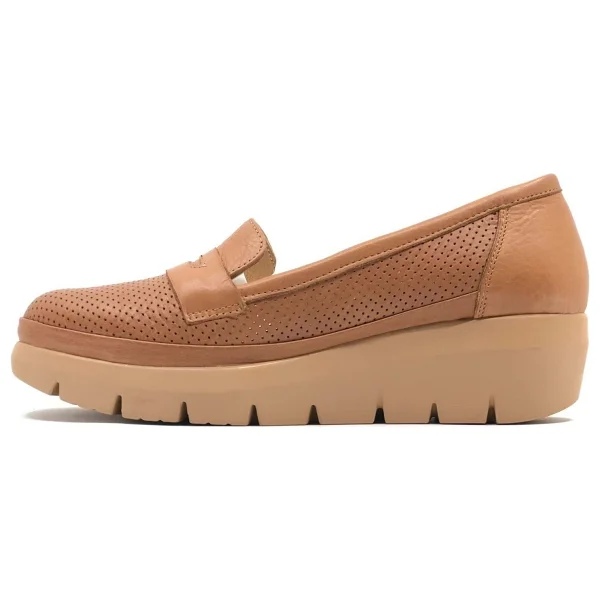 Greyder 59016 Zn Deri Dolgu Topuk Comfort Casual Kadın Ayakkabı - Taba - 40 - Görsel 4