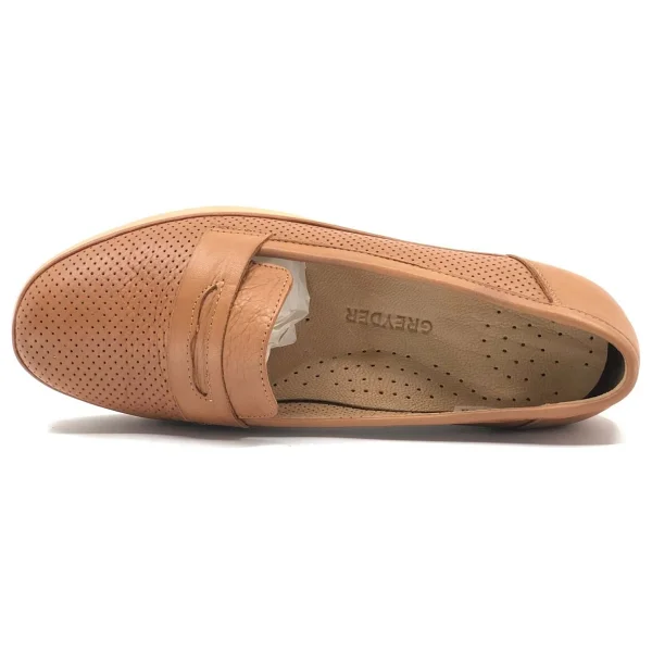 Greyder 59016 Zn Deri Dolgu Topuk Comfort Casual Kadın Ayakkabı - Taba - 40 - Görsel 5