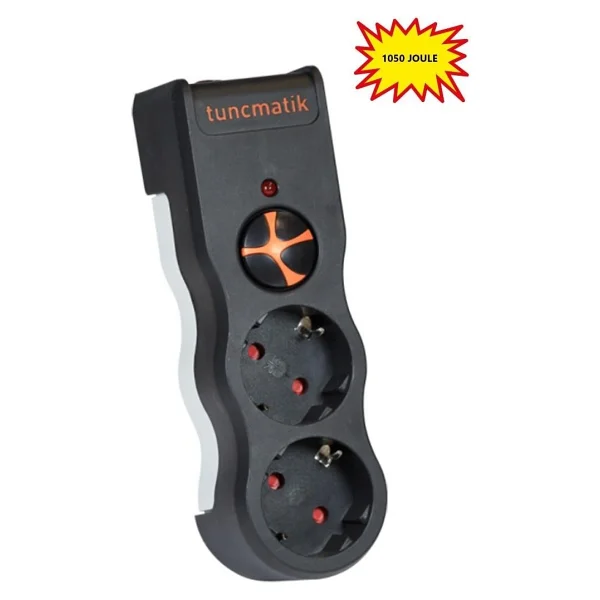 Tunçmatik Powersurge2 Tsk19022 1050 Joule Anahtarlı Kablosuz Siyah 2'li Akım Korumalı Priz - Görsel 6