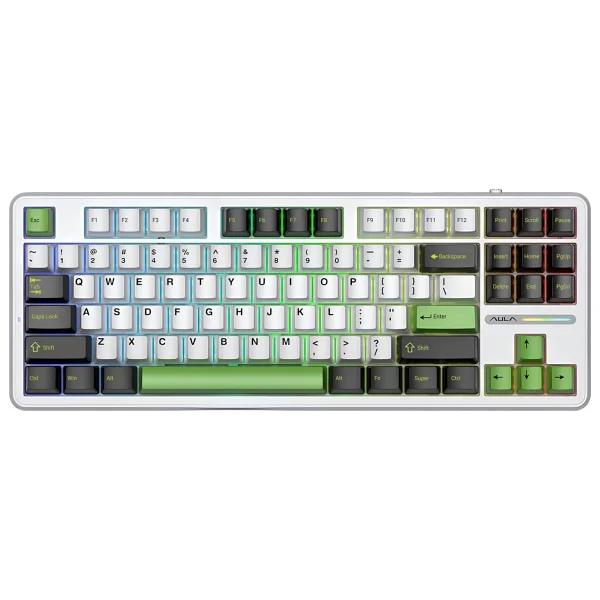 Aula F87 Siyah RGB Tkl V4 Linear Switch Kablolu/Kablosuz Mekanik Oyuncu Klavyesi - Görsel 6