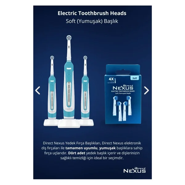 Direct Nexus Soft 4'lü Diş Fırçası Yedek Başlığı - Görsel 3