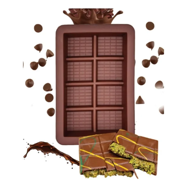 Sprenda 8 Bölmeli Dubai Çikolatası Yapma Kalıbı Silokon Kek Kalıbı Bpa Free 15 X 10 - Görsel 5