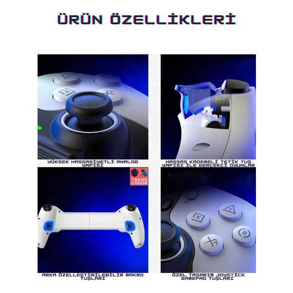 Beboncool D9 PS3/PS4-Android/Ios Akıllı Telefon Tablet Uyumlu Mobil Telefon Tutucu Joystick Gamepad - Görsel 5