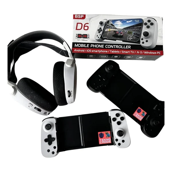 Beboncool D6 iPhone/Android/Tablet/Telefon/Geforce Now/Gamepass Kablosuz Akıllı Telefon Gamepad - Görsel 2