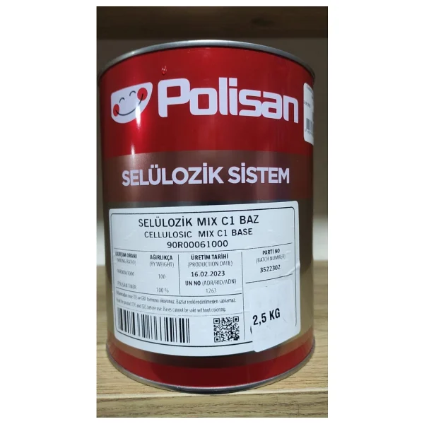 Polisan Selülozik Boya Beyaz 0.75 Kg - Görsel 2