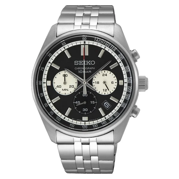 Seiko Ssb429 Gümüş-Siyah Erkek Kol Saati - Görsel 2
