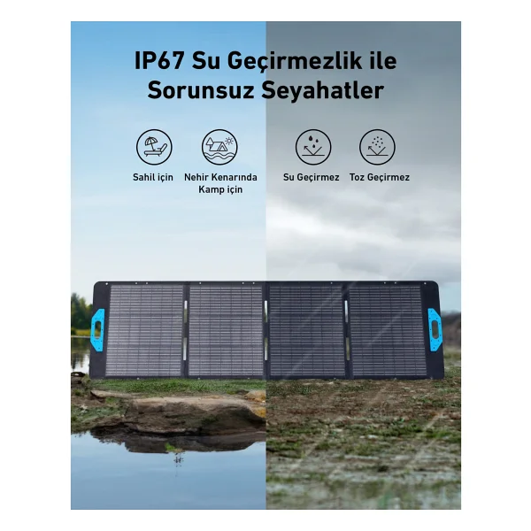 Anker Solix Ps200 A2436 200 W Taşınabilir Güneş Paneli - Görsel 7