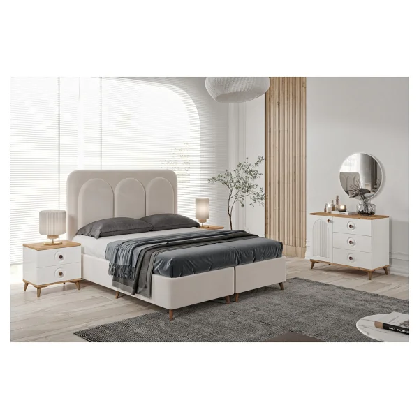 Guneystore Ücretsiz Montaj Guneystore Nevada 6 Kapaklı Komple Mdf Yatak Odası Takımı - Görsel 2
