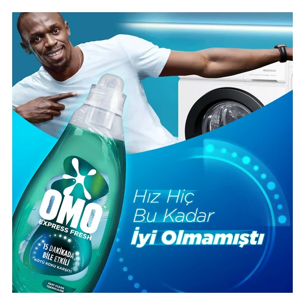 Omo Express Fresh Kötü Koku Karşıtı Beyazlar Ve Renkliler İçin Sıvı Deterjan 1.48 Lt - Görsel 7