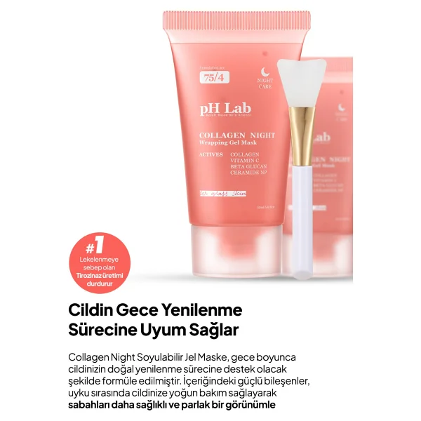 Ph Lab Collagen Soyulabilir Gece Yüz Maskesi 50 Ml - Görsel 6