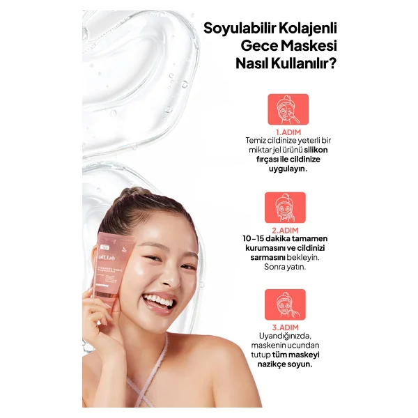Ph Lab Collagen Soyulabilir Gece Yüz Maskesi 50 Ml - Görsel 5