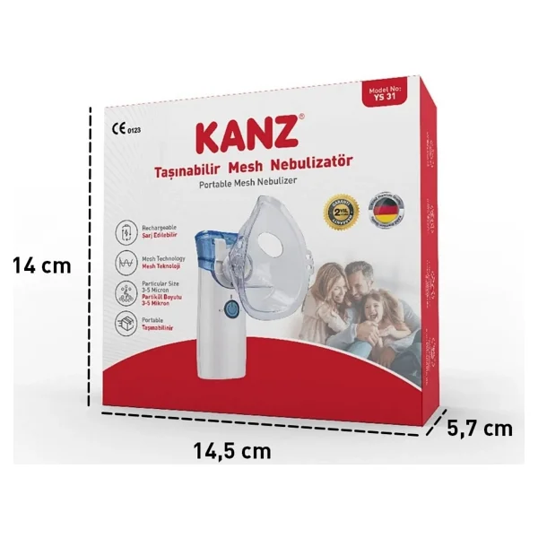 Kanz Ys 31 Taşınabilir Mesh Nebulizatör - Görsel 7