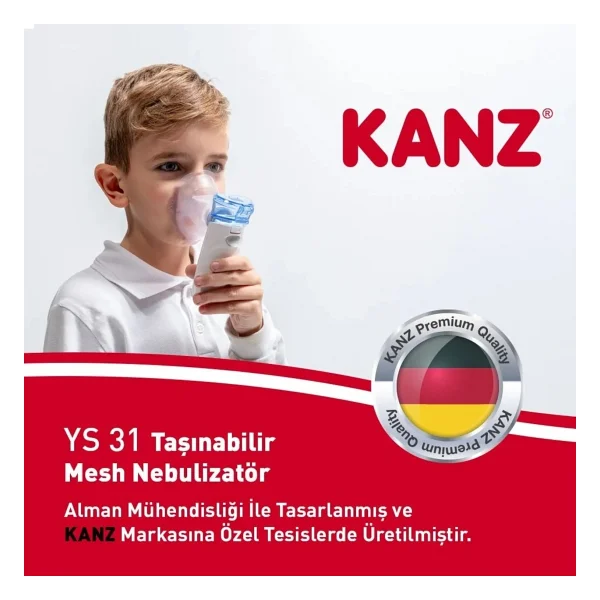 Kanz Ys 31 Taşınabilir Mesh Nebulizatör - Görsel 10