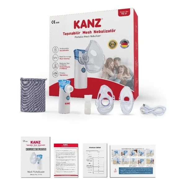 Kanz Ys 31 Taşınabilir Mesh Nebulizatör - Görsel 5