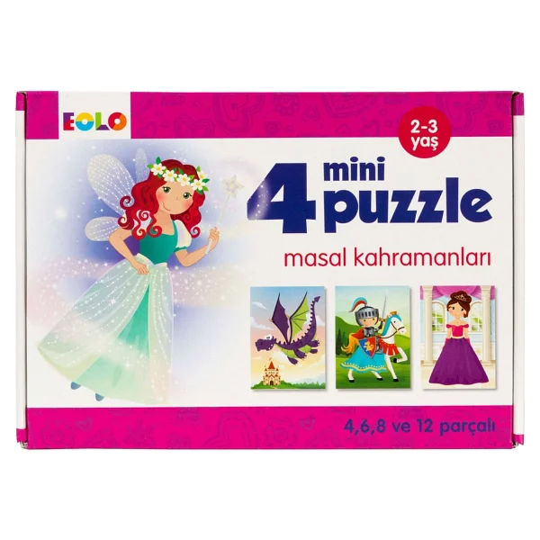 Eolo Masal Kahramanları 4 Mini Puzzle - Görsel 3