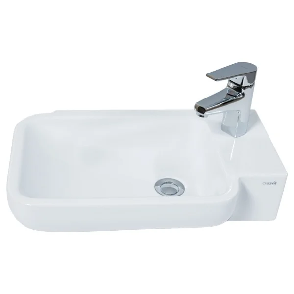 Creavit Tp027 Elmas 33x53 Cm Tezgah Üstü Çanak Lavabo - Görsel 6