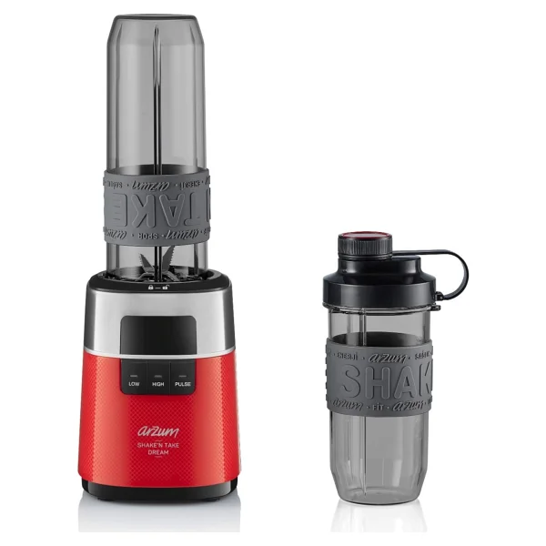 Arzum Ar1148-K Shake'n Take Dream 500 W Kırmızı Kişisel Smoothie Blender - Görsel 2