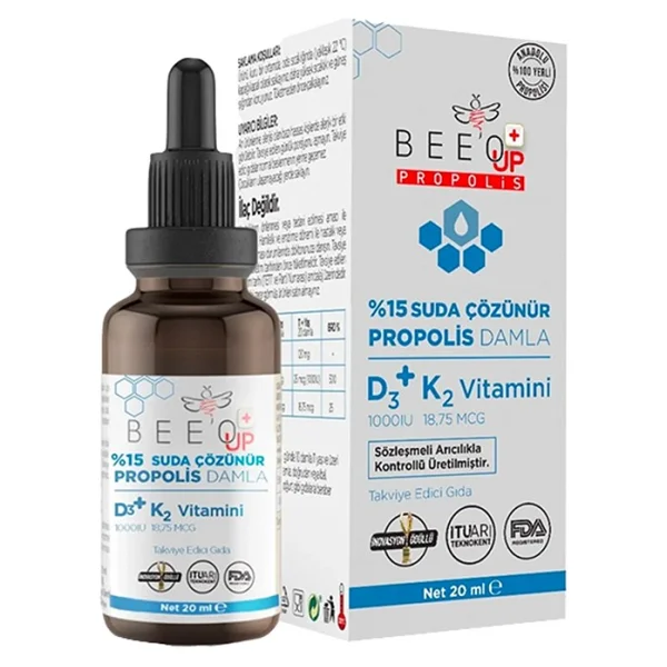 Bee'o Up %15 Propolis D3+K2 Damla 20 Ml - Görsel 5