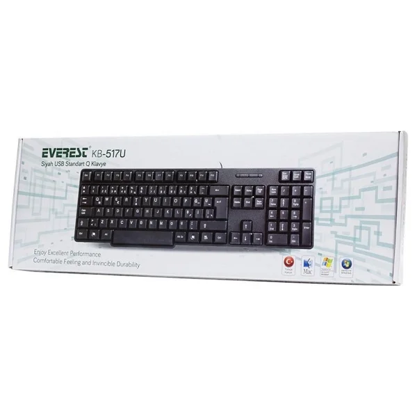 Everest KB-517U Q Kablolu Klavye - Görsel 2