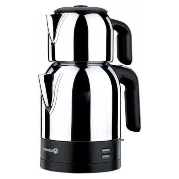 Korkmaz A359-06 Demkolik Satin Siyah 1600 W Çelik Çay Makinesi - Görsel 2