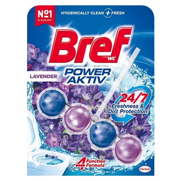 Bref Wc Power Active Lavanta Kir&Kireç Önleyici & Koku Giderici Katı Klozet Temizleme Topu - Görsel 2