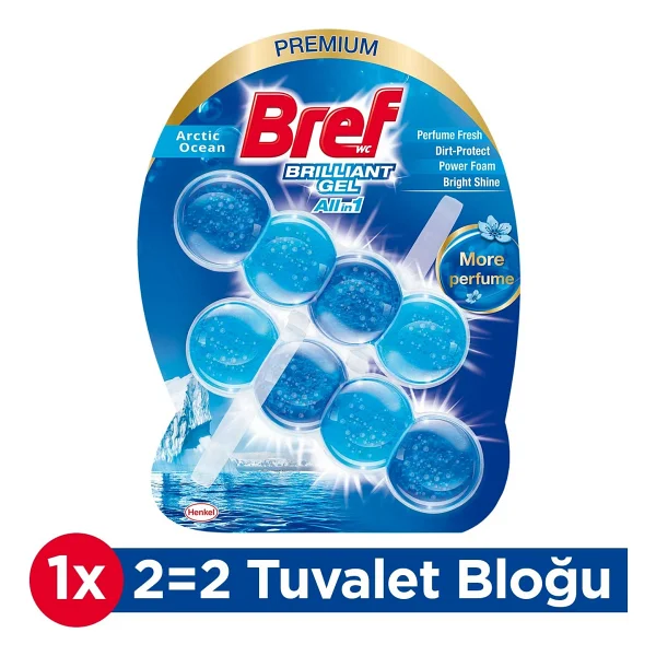Bref Brilliant Gel Arctic Ocean 2x42 Gr Klozet Bloğu - Görsel 10
