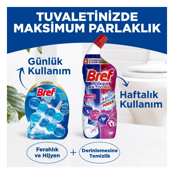 Bref Brilliant Gel Arctic Ocean 2x42 Gr Klozet Bloğu - Görsel 9