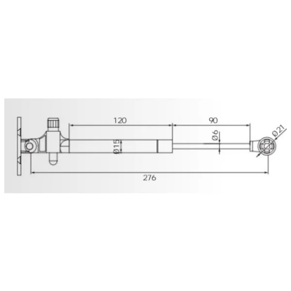 Hafele Runa Gazlı Piston Amortisör Frenli 80n 4lü Avantaj Paket - 30 Cm - Beyaz - Görsel 7