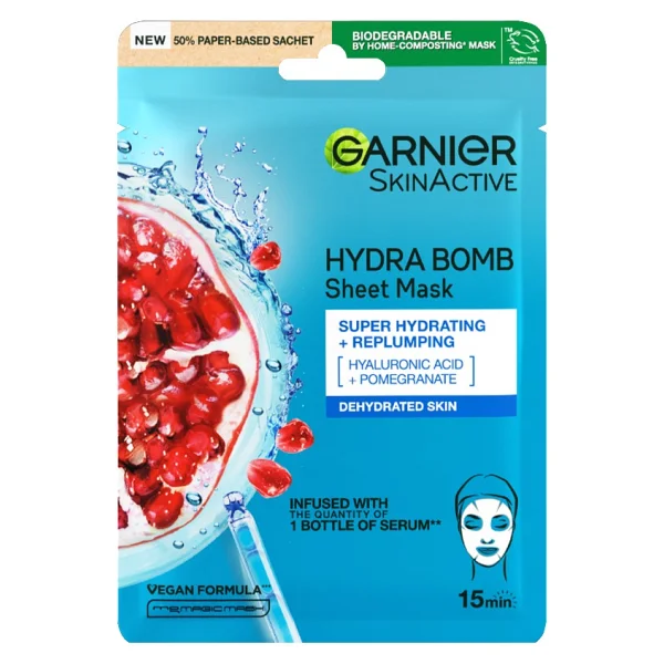 Garnier Nem Bombası Normal Ve Kuru Ciltler Canlandırıcı Kağıt Yüz Maskesi - Görsel 2