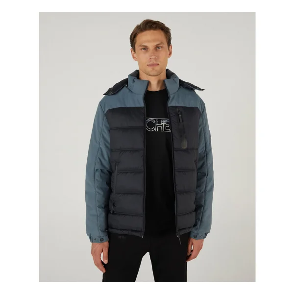 Skechers Outerwear Padded S242033 Kapüşonlu Erkek Şişme Mont - Görsel 6