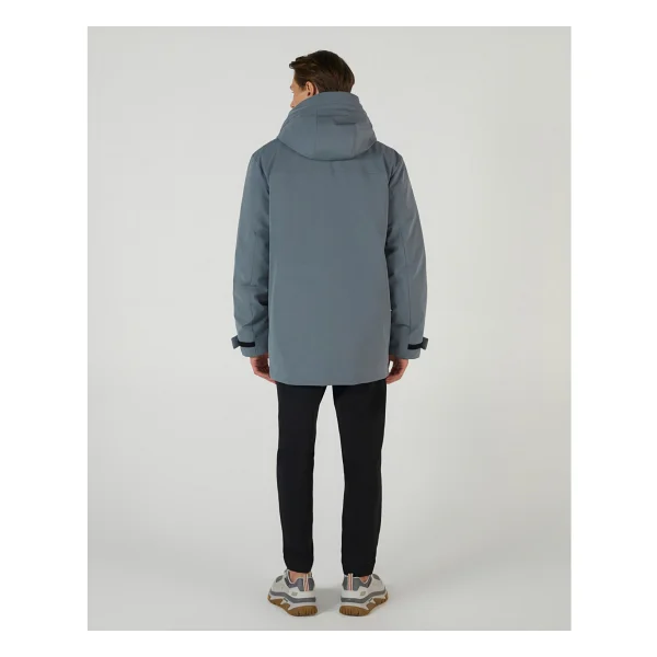 Skechers M Outerwear Coated Jacket Erkek Gri Mont S242049-003 - XL - Görsel 4